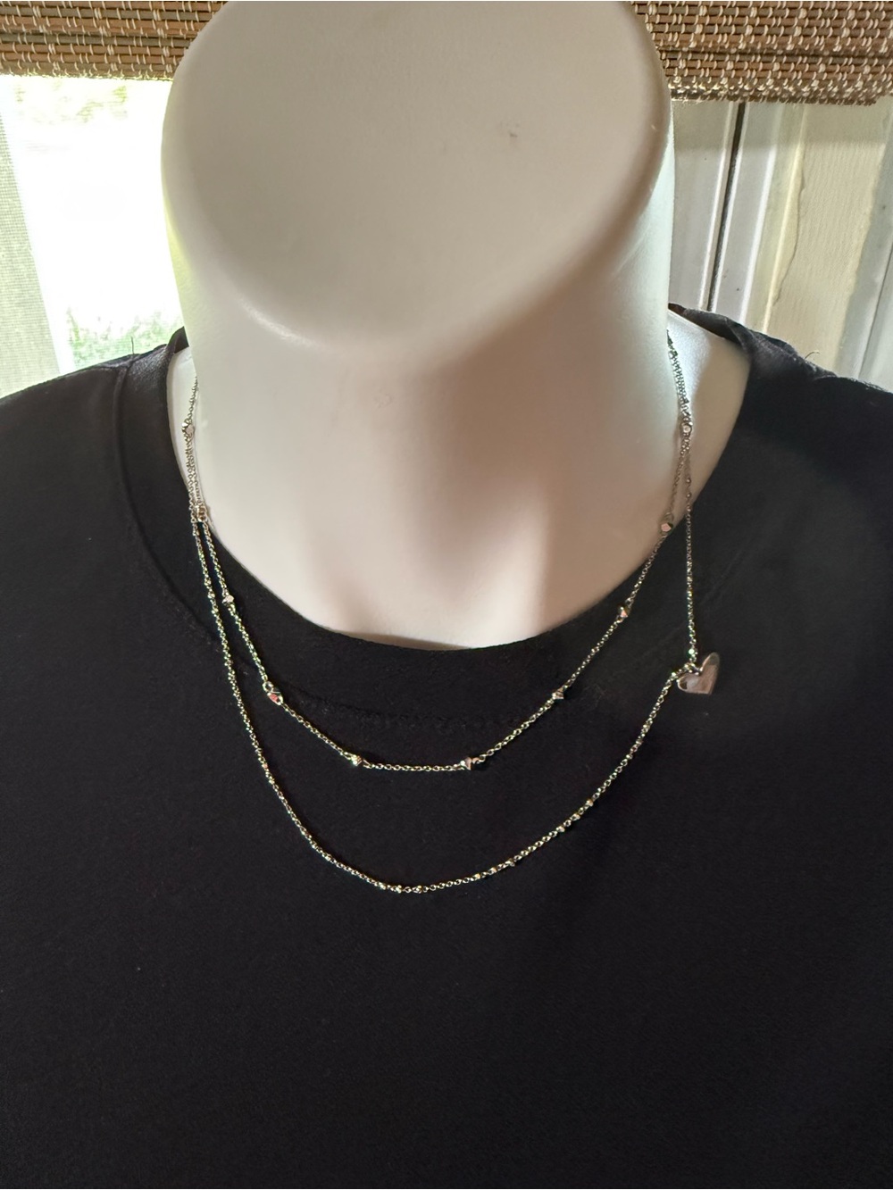 Kendra Scott Ari Heart Multi Strand Necklace.